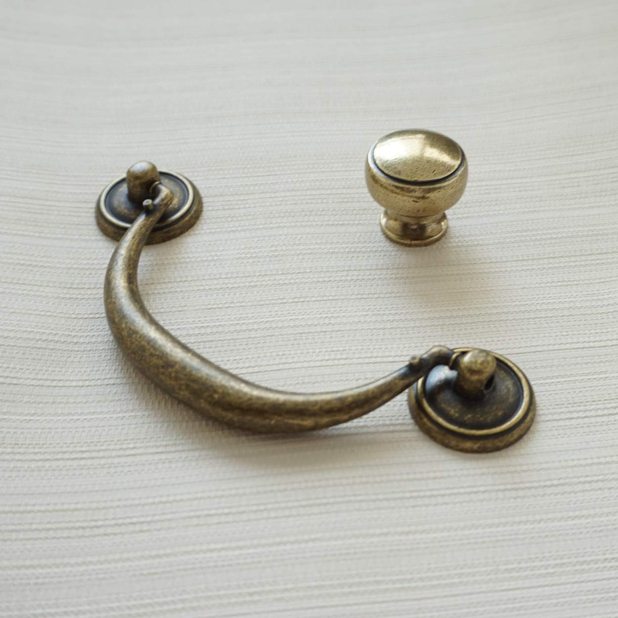 Furniture Hardware Drop Pulls - Антикварные бронзовые ручки для шкафа, винтажный