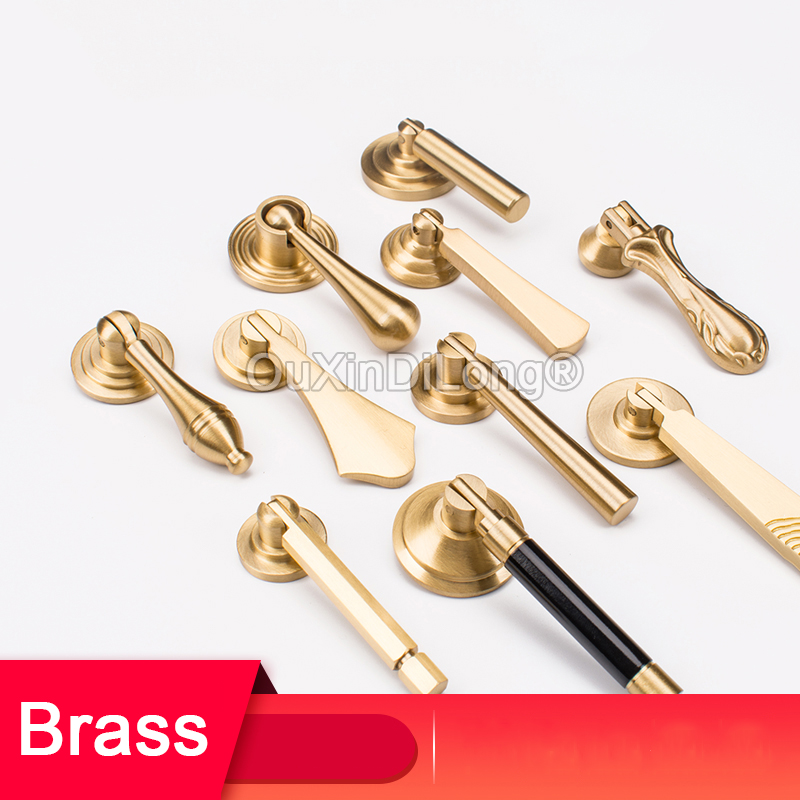 Furniture Hardware Drop Pulls - 1 шт. латунные ручки в китайском